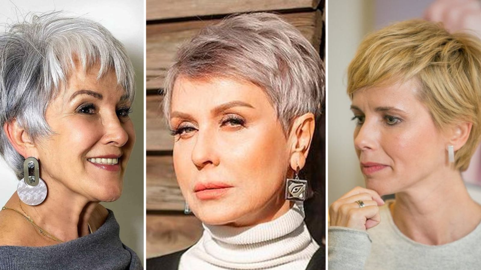 Corte pixie para mujeres de 50 y 60 años