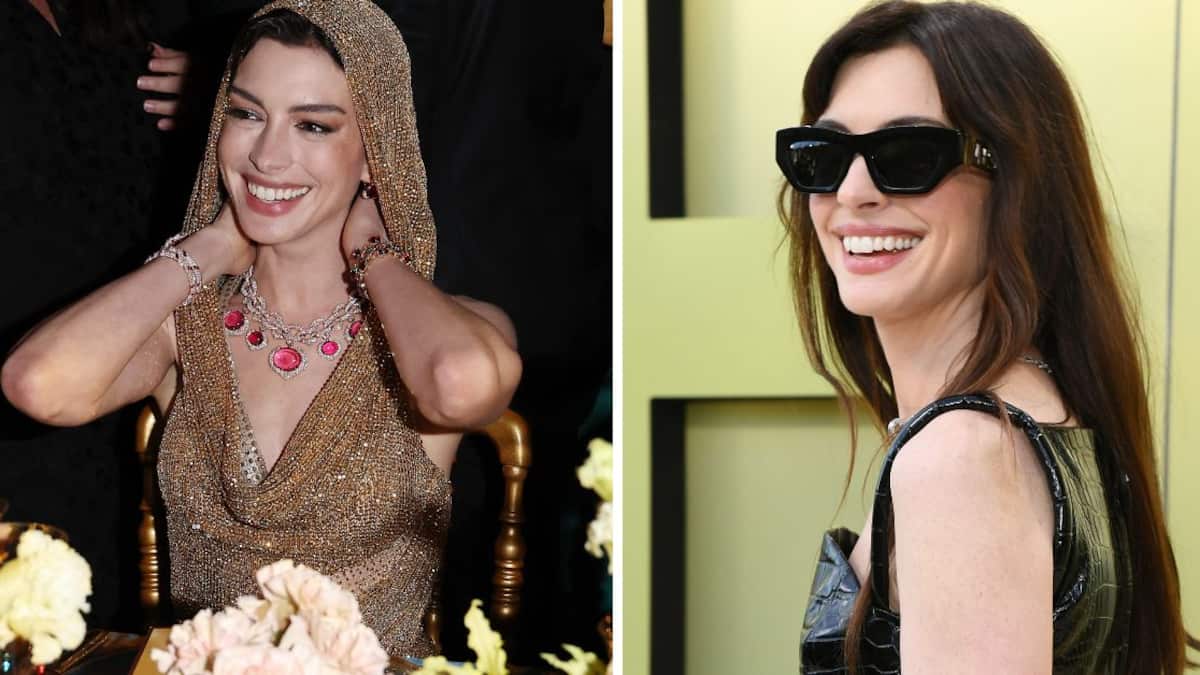 Anne Hathaway protagonizó una nueva campaña de accesorios de Bulgari, la marca de la que es embajadora desde principios de 2022.