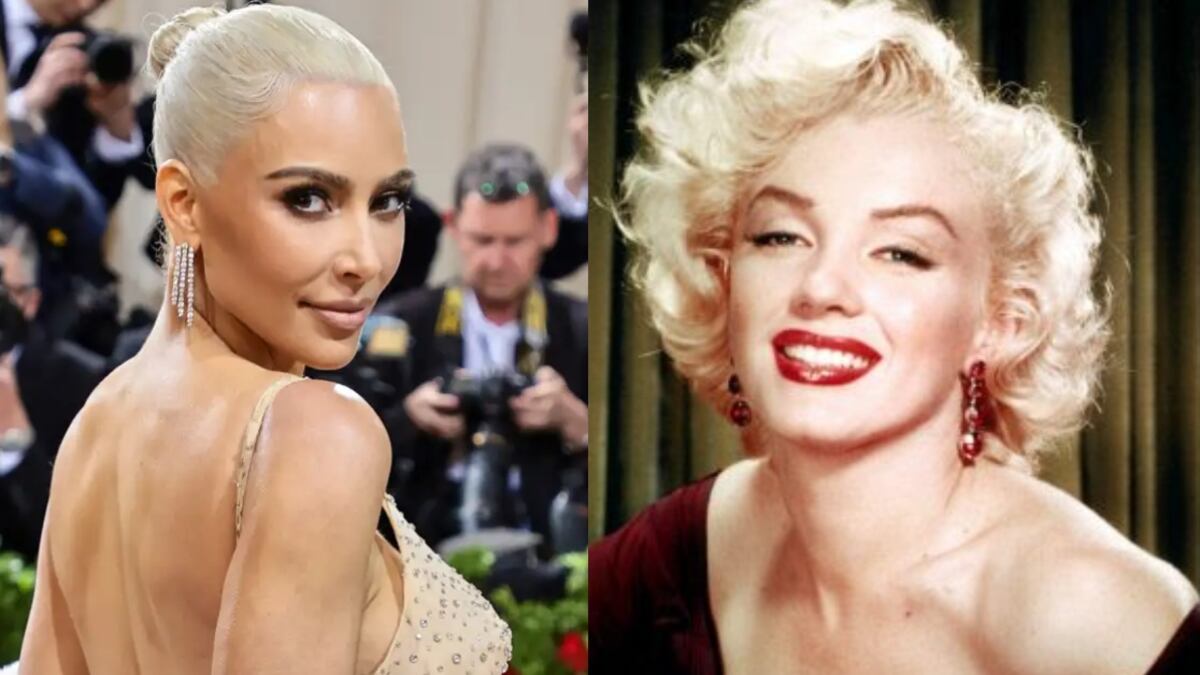 Kim Kardashian al estilo Marilyn Monroe