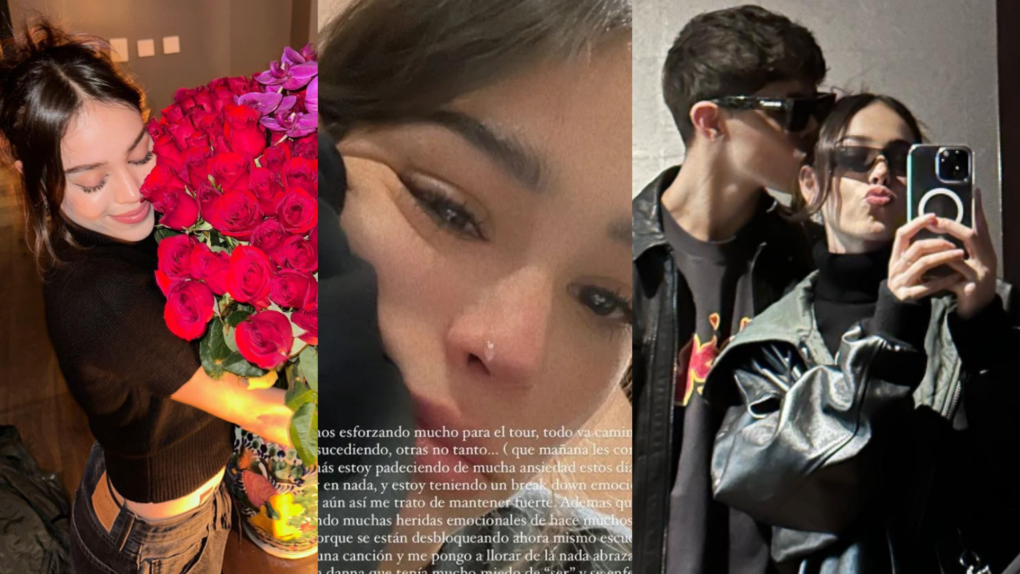 Danna Paola encontró un refugio en su novio Alex Hoyer