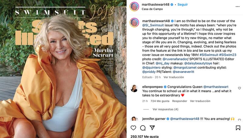 Martha Stewart nos dice el secreto de la eterna juventud.