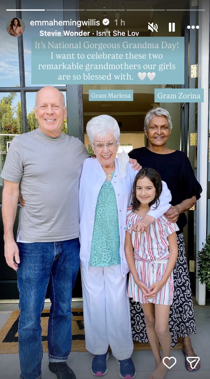 Emma Heming comparte nueva foto de Bruce Willis