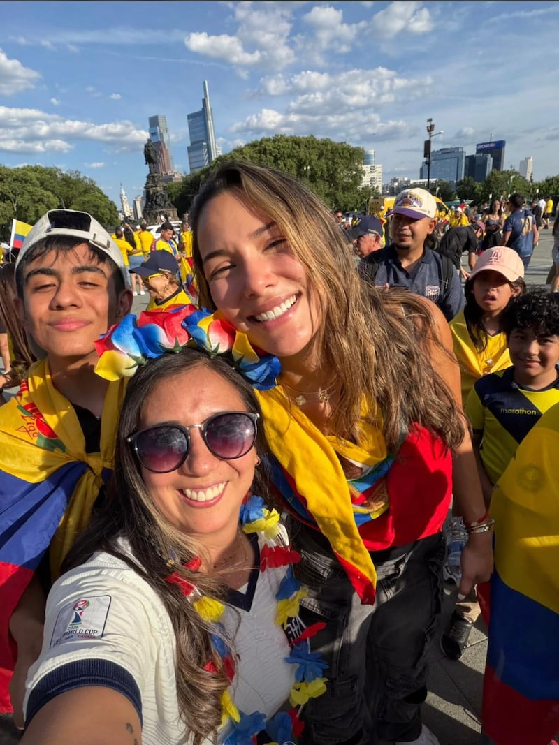 Alejandra Jaramillo se unió al banderazo de Ecuador