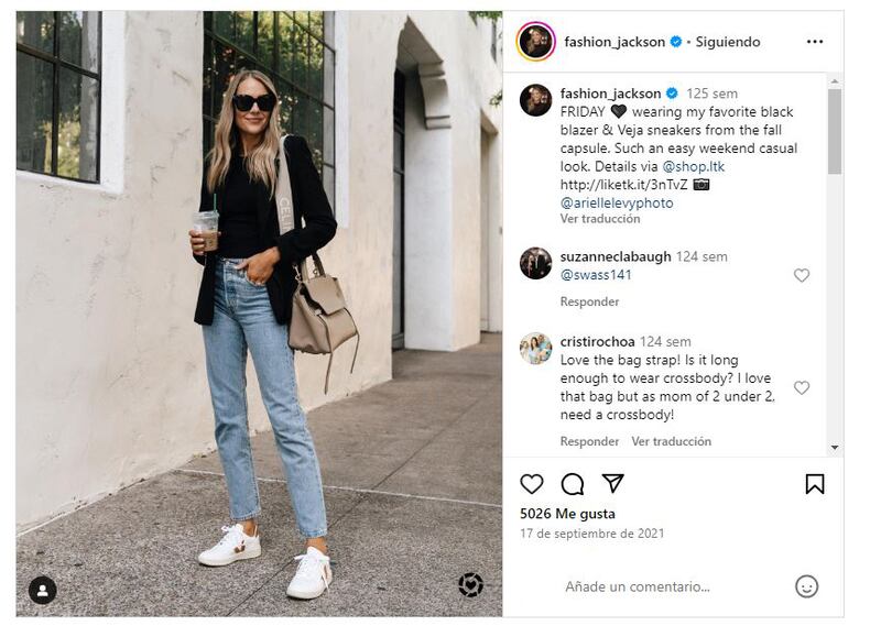 Los tenis aportan un toque cool a cualquier look elegante para ir a la oficina