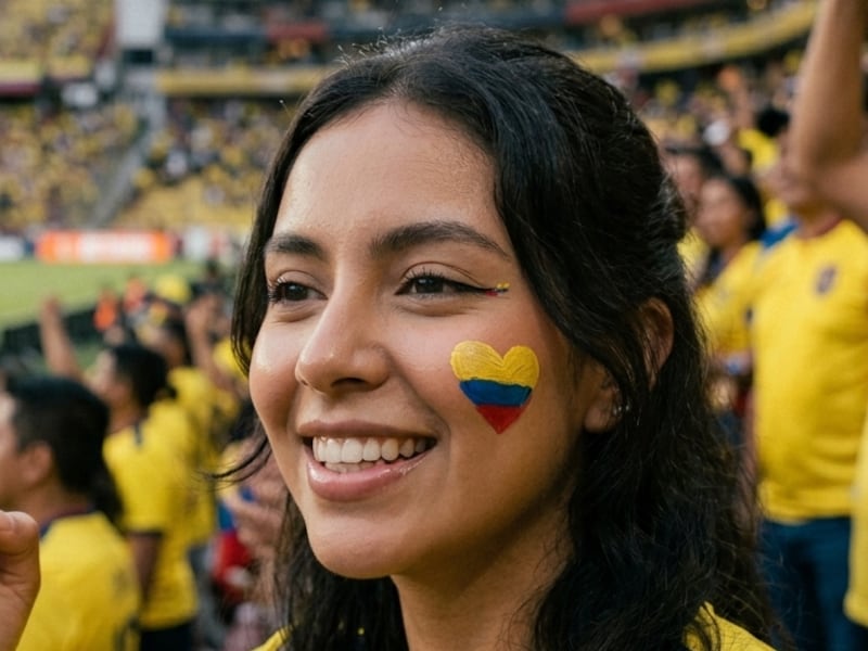 Banderas miniatura en el rostro