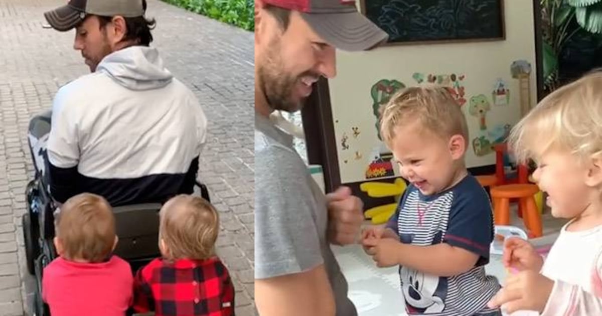 Videos tiernos de Enrique Iglesias con sus hijos mellizos – Nueva Mujer