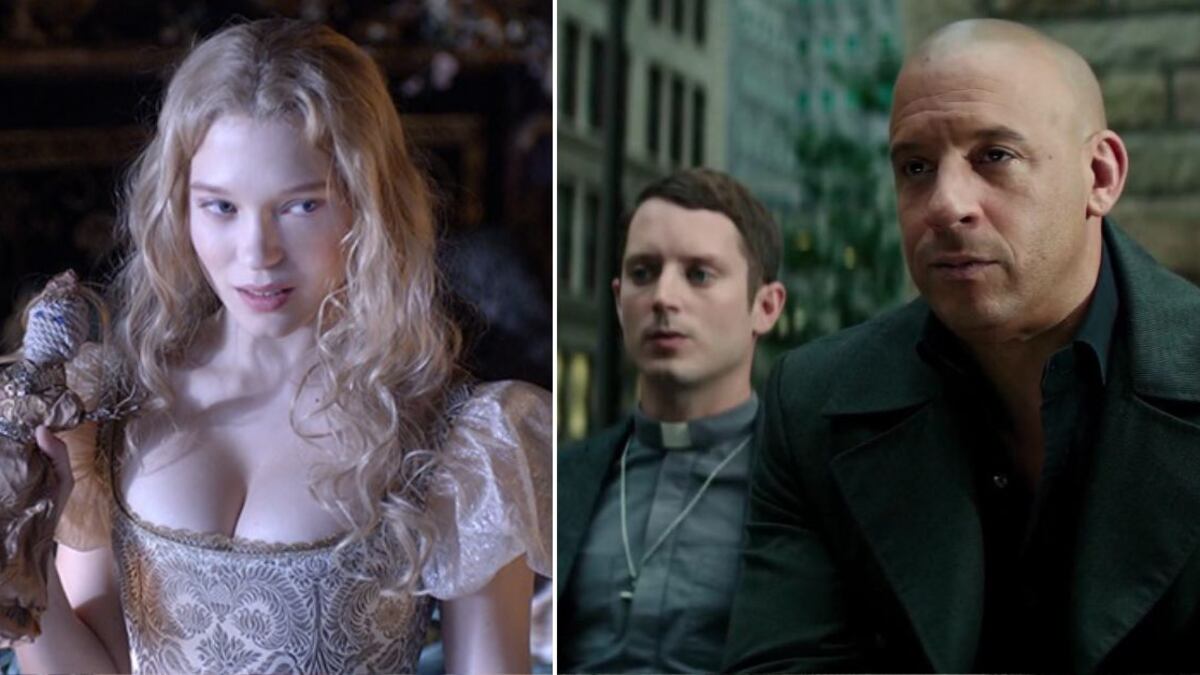 Escenas de las películas 'La bella y la bestia' y 'El último cazador de brujas'