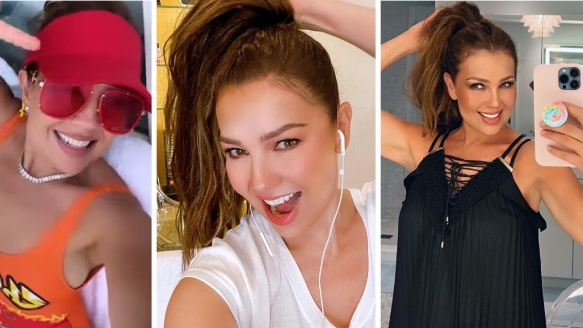 Thalía hace caso omiso a las críticas que recibe a sus 50 años