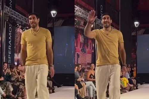 Pedro Astorga sorprendió al debutar como modelo: “¡No sé nada de esto! Qué vergüenza”