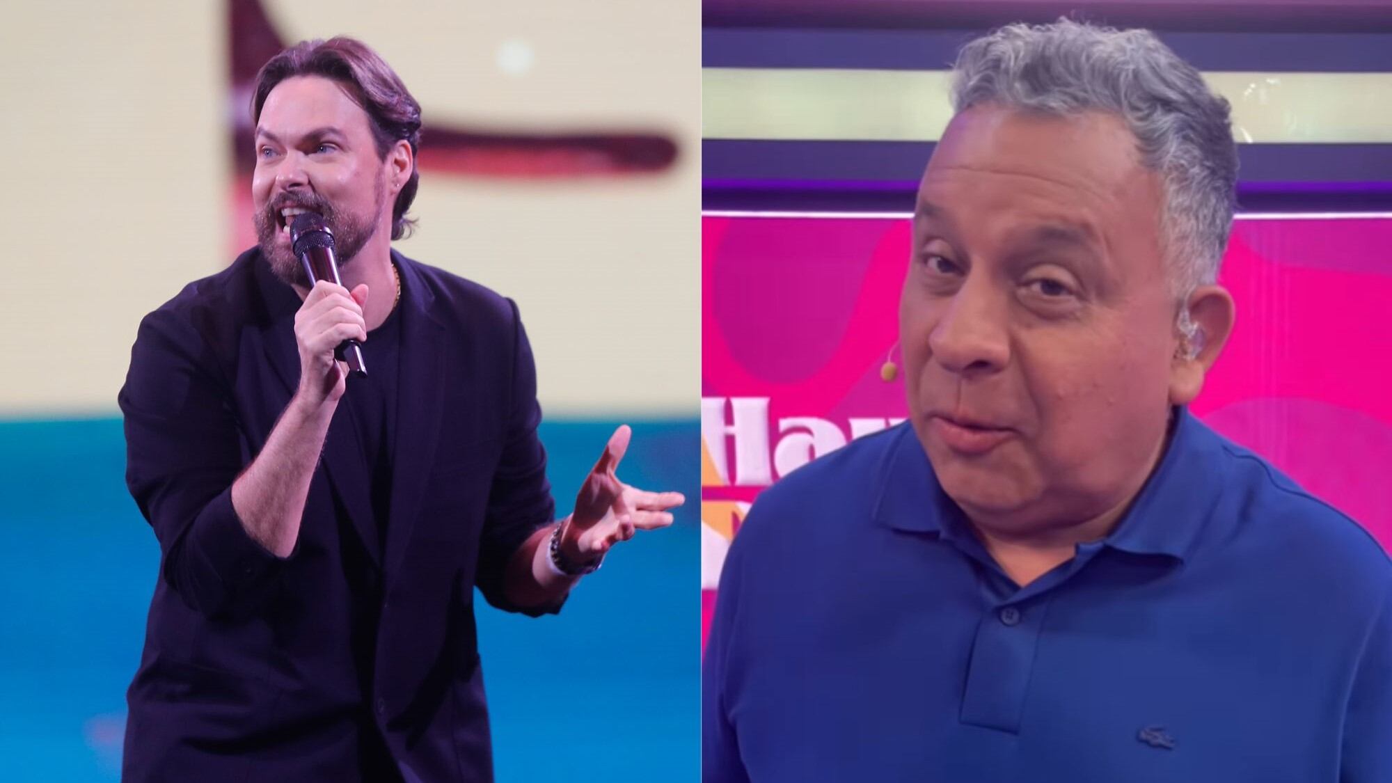 Willy Sabor (Instagram) y George Harris en el Festival de Viña (Agencia Uno)