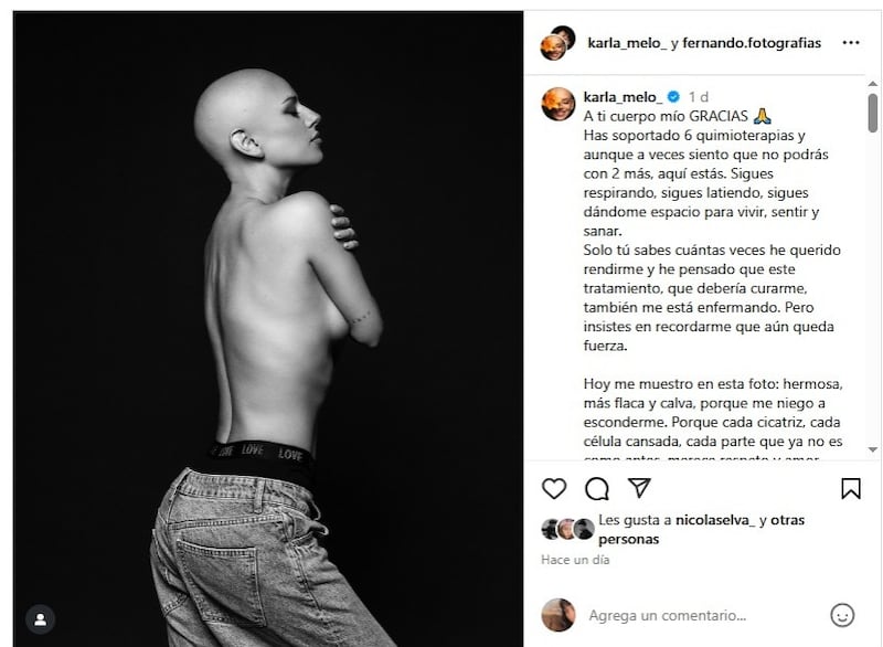 Karla Melo vía Instagram