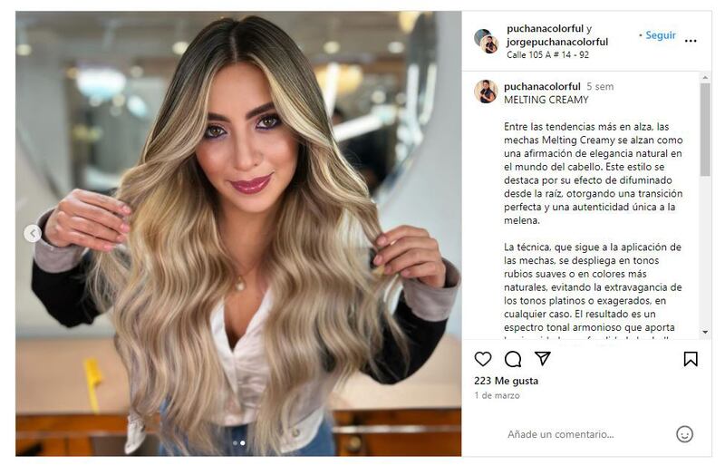 Las mechas 'melting creamy' son la última tendencia en cuanto a coloración de cabello
