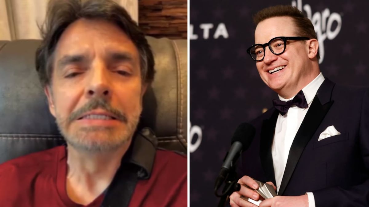 Eugenio Derbez y Brendan Fraser