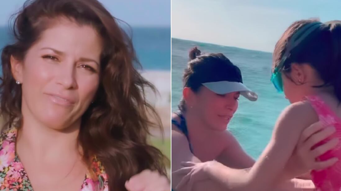 Alessandra Rosaldo y su hija