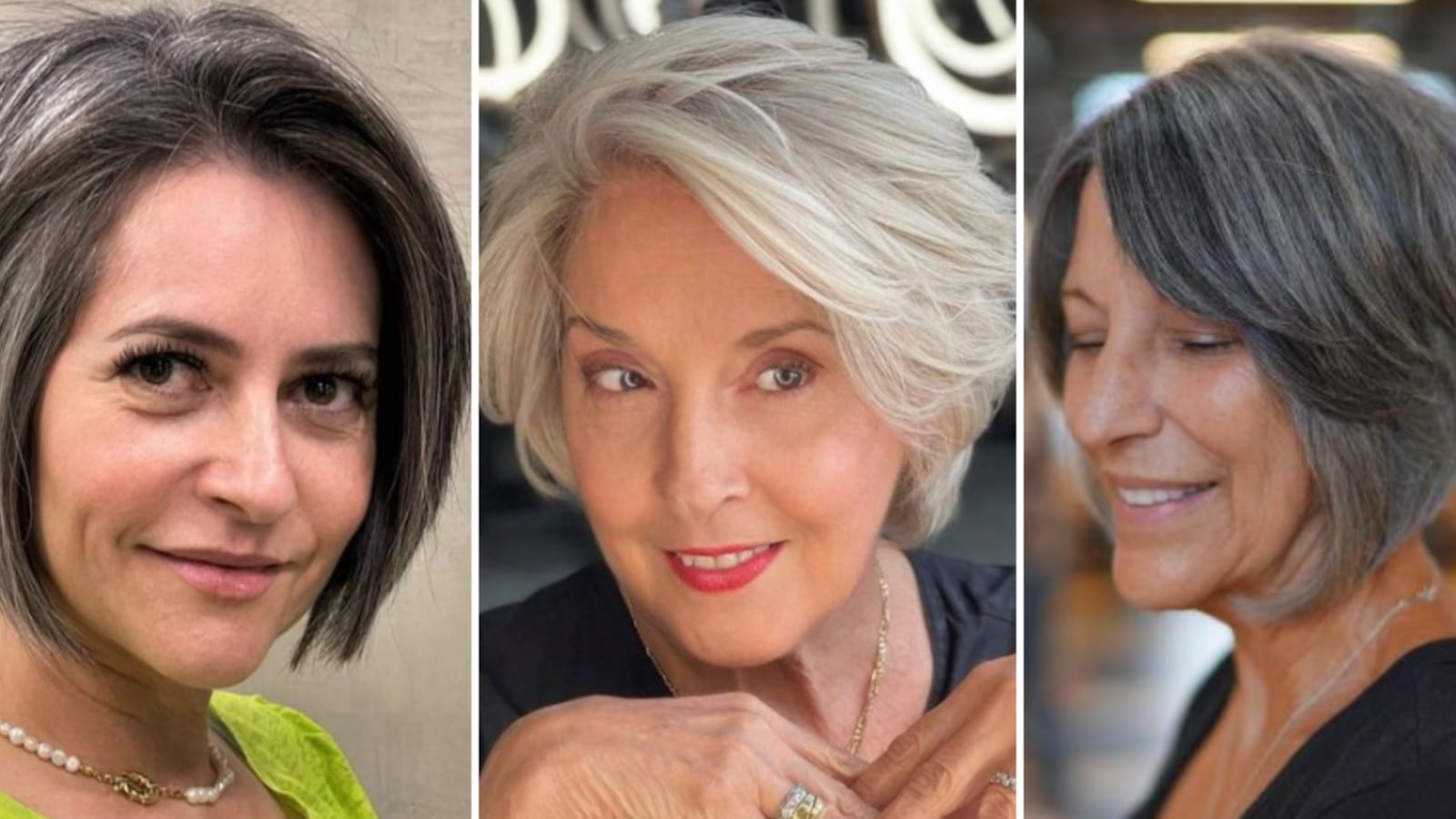 Corte bob degrafilado a los 50 años