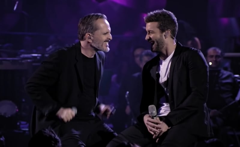 Miguel Bosé y Pablo Alborán