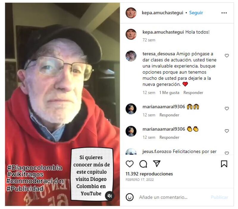 Kepa Amuchastegui en la actualidad