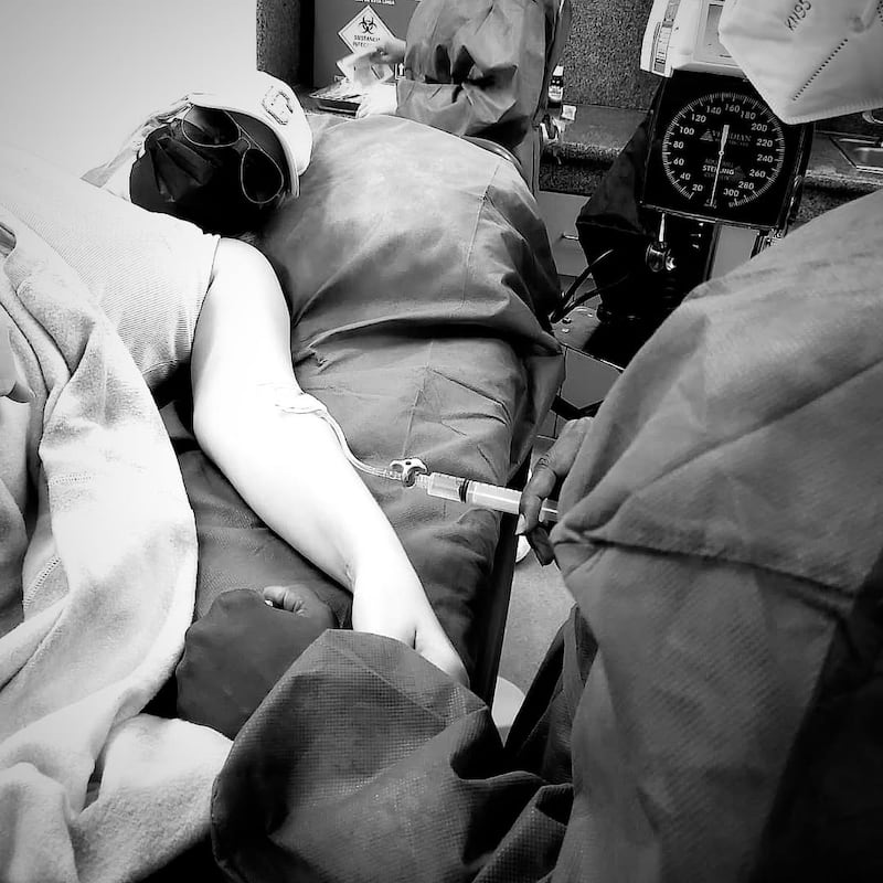 Carolina Jaume con traqueítis