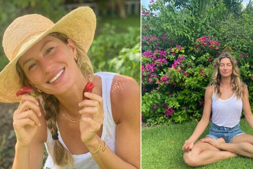 Absolutamente radiante: así captaron a Gisele Bündchen mostrando su pancita de embarazo por primera vez