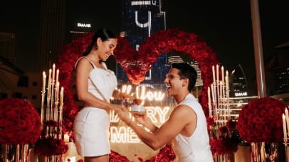 Luisa Fernanda W y Pipe Bueno se comprometieron en Dubai