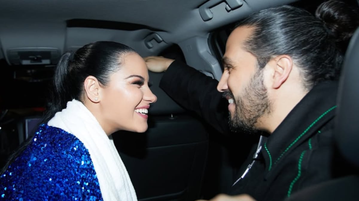 Maite Perroni causó furor con su look para el desfile de Ferragamo en Milán.