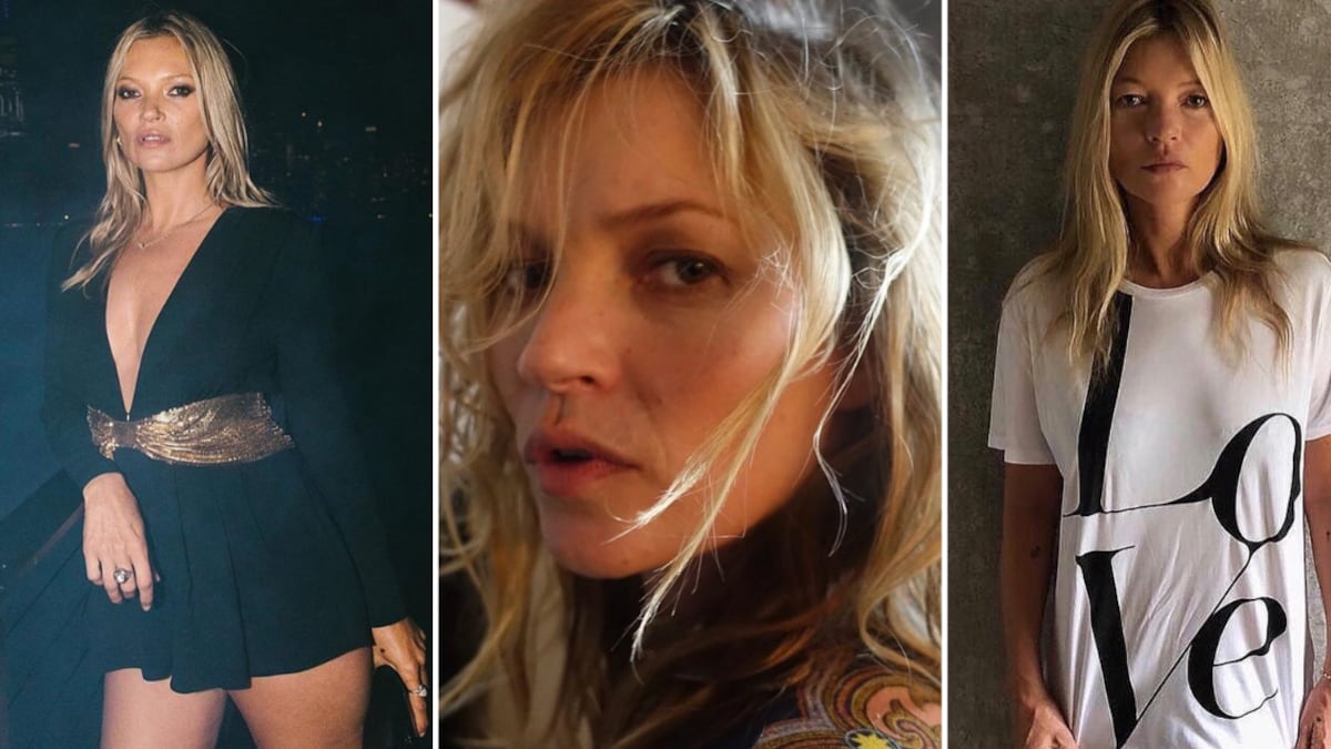 Kate Moss deslumbró con su belleza al natural