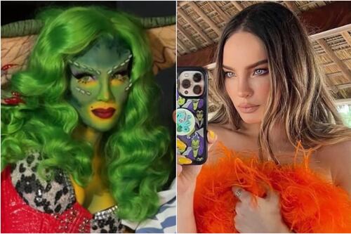 Belinda impacta en su Beliween con un icónico disfraz con un poderoso mensaje oculto