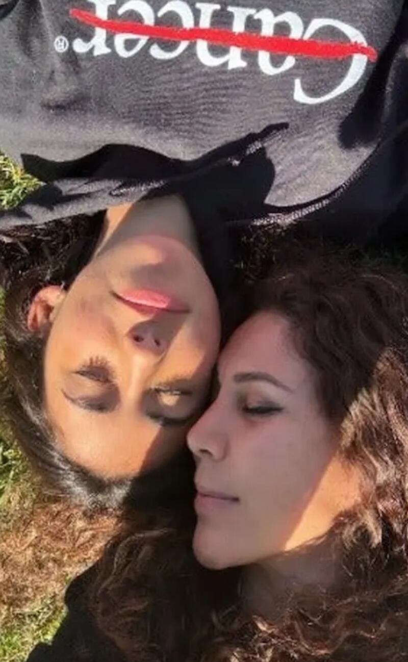 Vica Andrade y su hija
