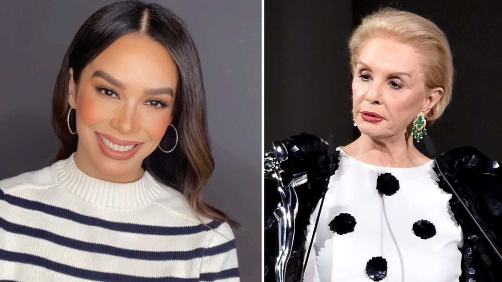 Biby Gaytán y Carolina Herrera