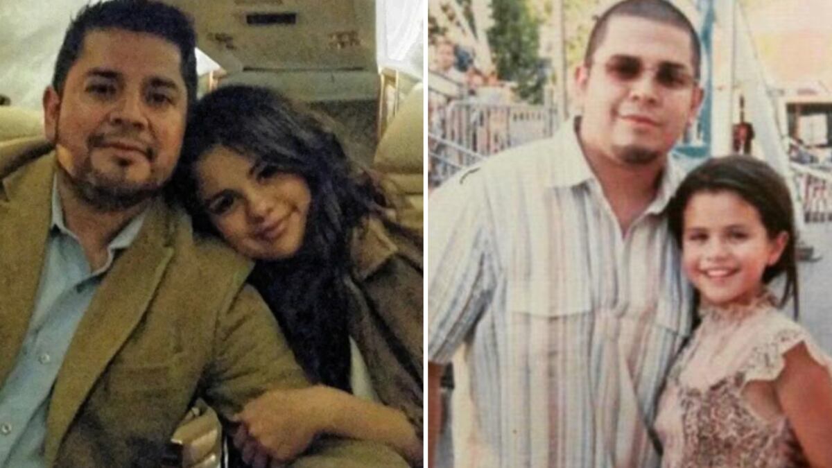 Selena Gomez y su papá