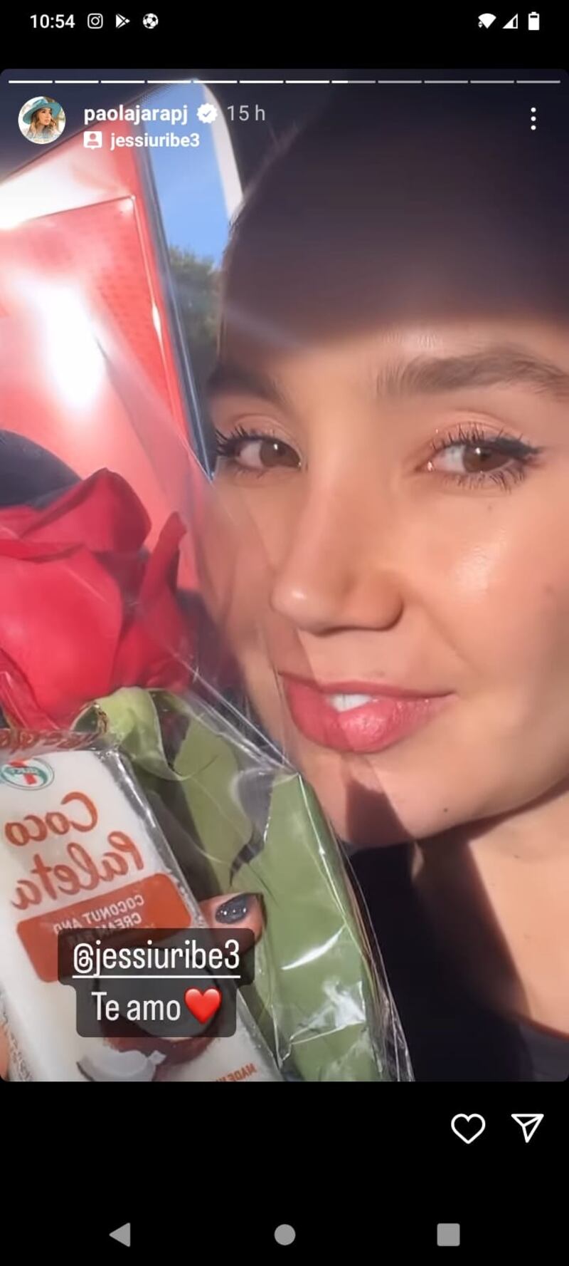 Paola Jara y el curso regalo que le dio Jessi Uribe.