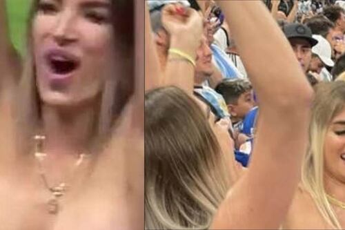 “Huí de Qatar y estoy refugiada” Hincha que hizo topless logró escapar