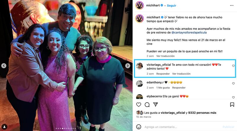 Michelle Rodríguez y Victoria García se dedican amorosos mensajes en redes sociales