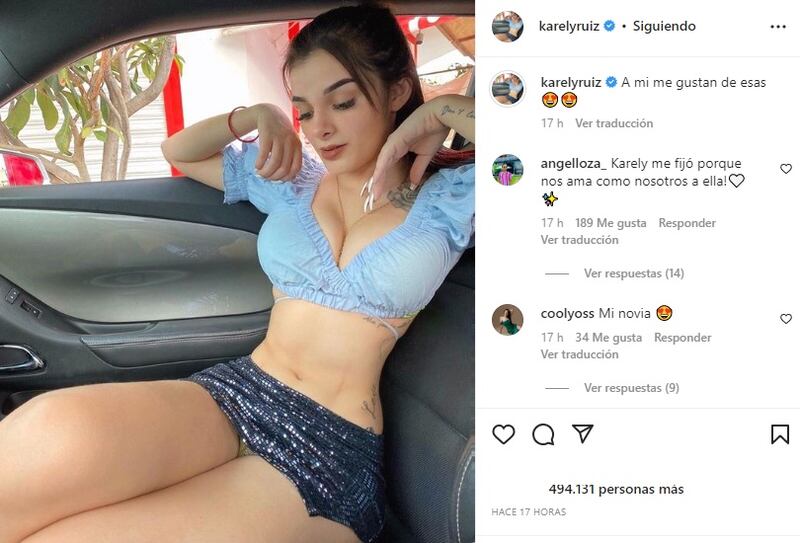Karely Ruiz. Instagram.