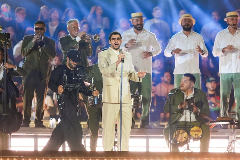 Bad Bunny en concierto en Colombia