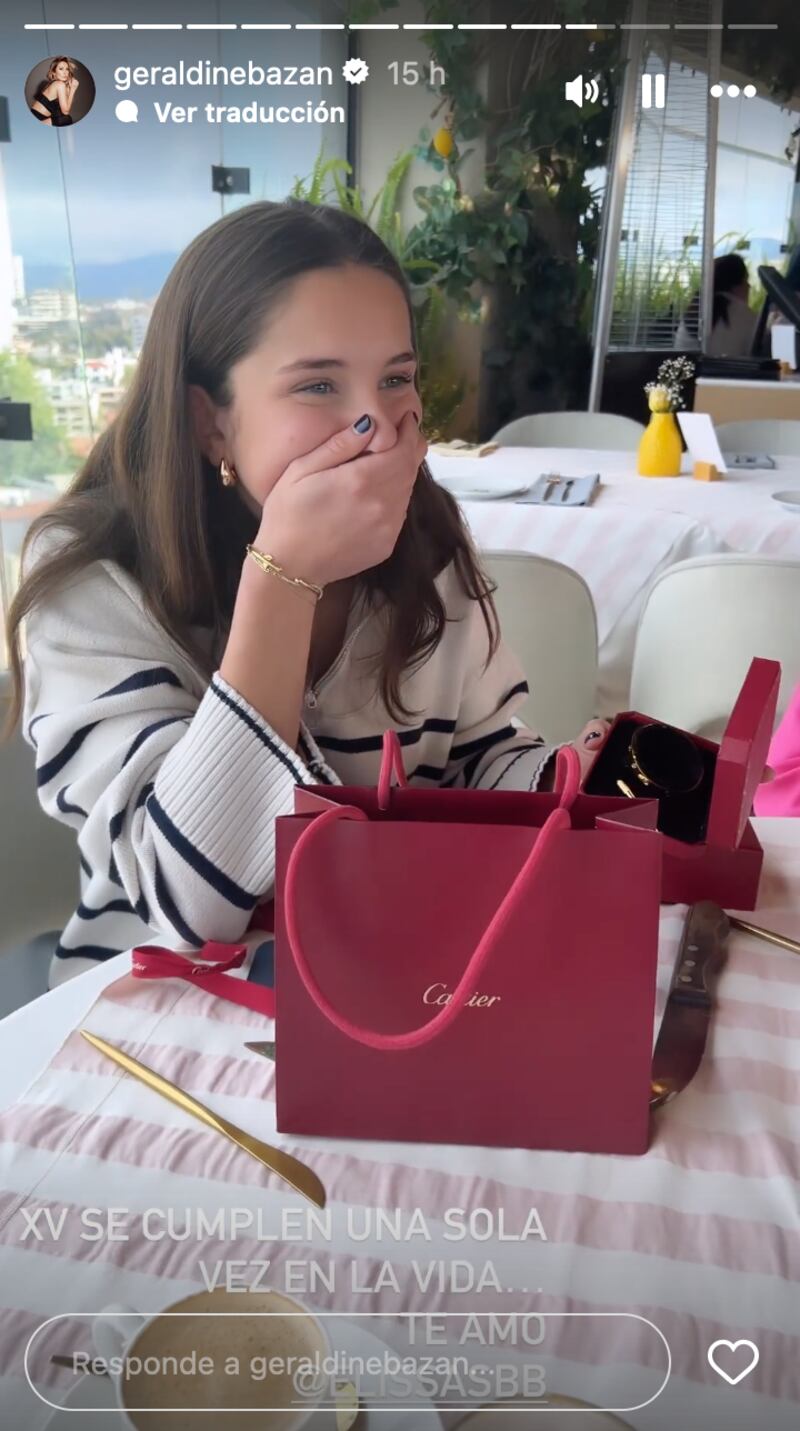 El costoso regalo de Geraldine Bazán a su hija, Elissa Marie