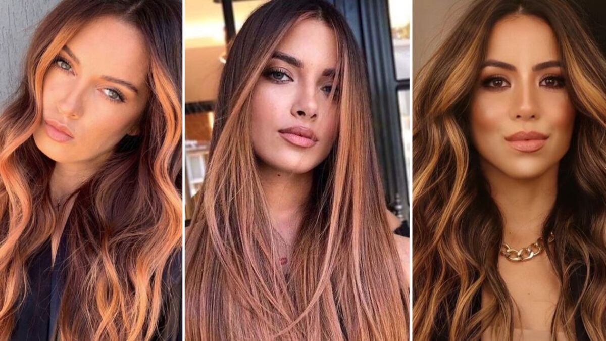 Mechas cobrizas para morenas que quieran un cambio de look este 2022