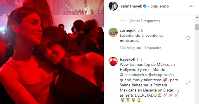 "La foto que tanto necesitábamos": Eiza Gonzalez aparece junto a Salma Hayek y el momento es icónico