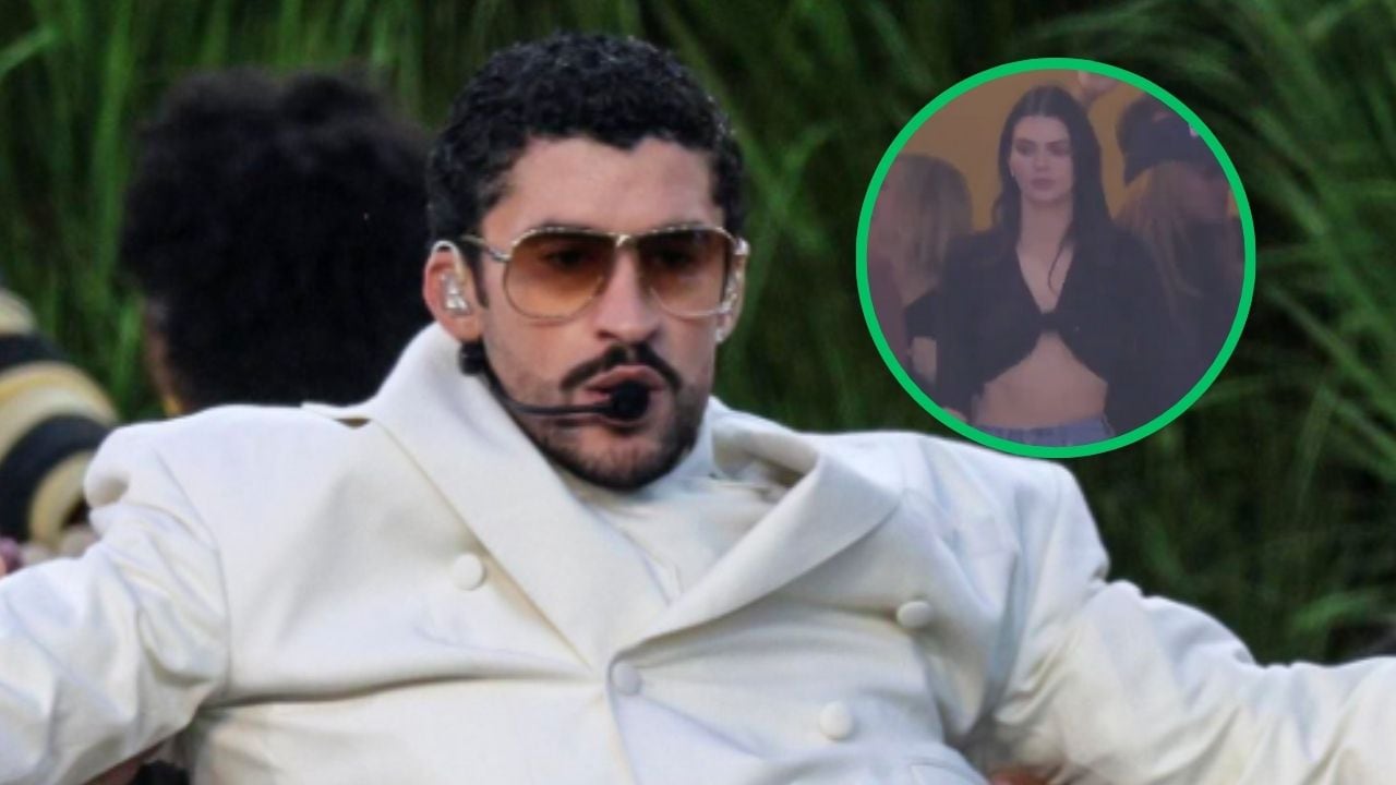 La reacción de Kendall Jenner durante el show de medio tiempo de Bad Bunny