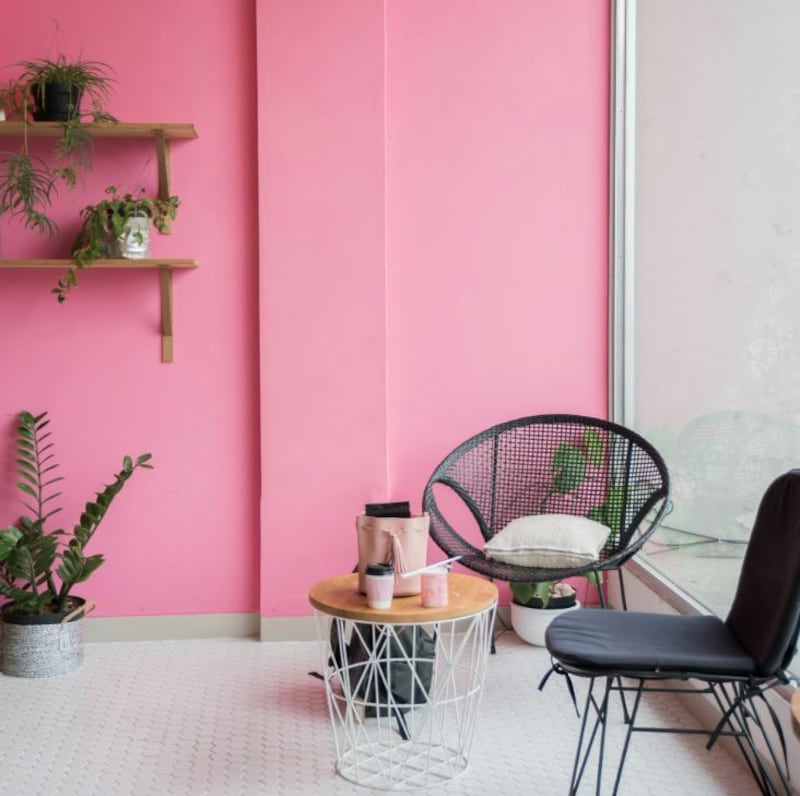 Agregar una pared en contraste en tu sala transforma el espacio al instante