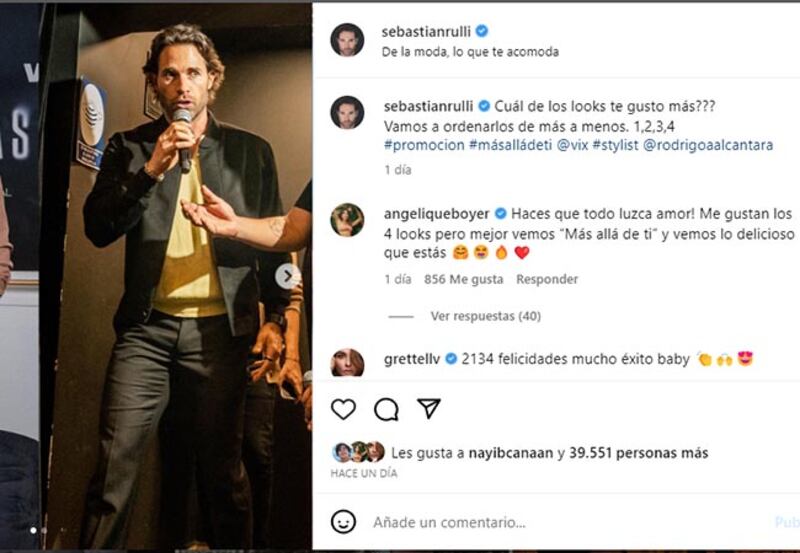 Sebastián Rulli y Angelique Boyer piropo