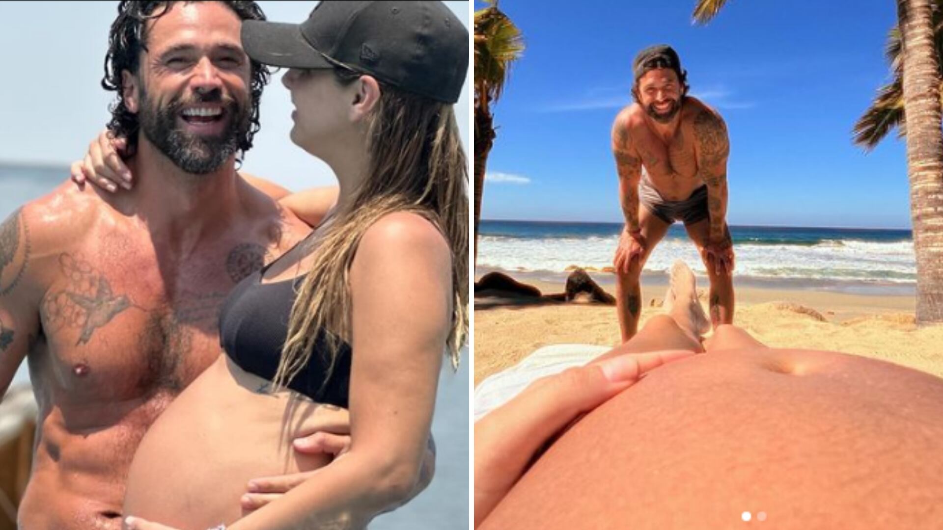 Matías Nova y Michelle Renaud presumen el crecimiento de su bebé en común.