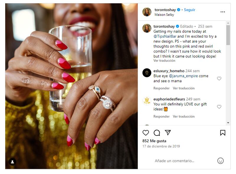 Las uñas 'color block' permiten jugar con todos los colores del espectro cromático