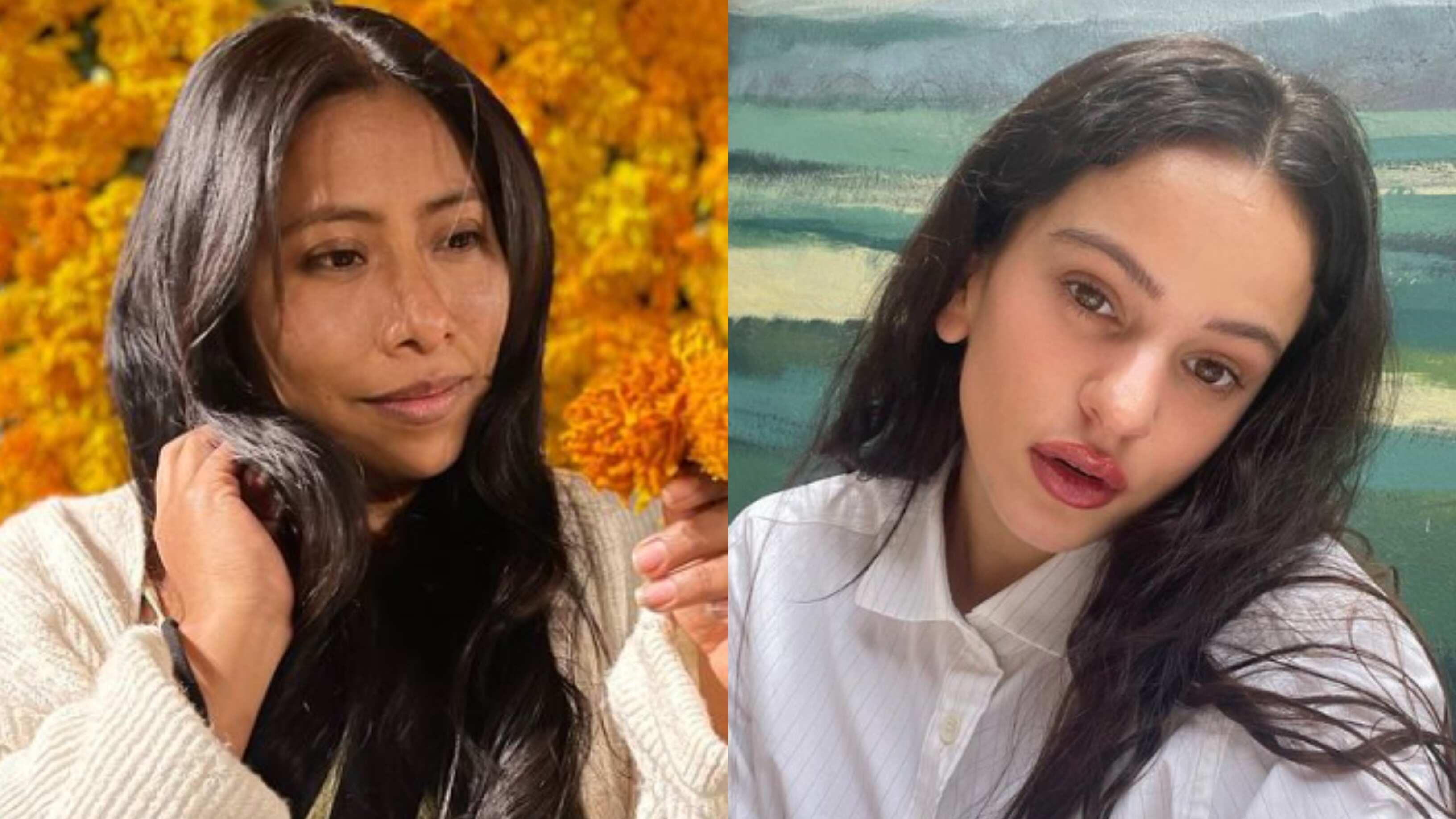 Yalitza Aparicio y Rosalía sorprendieron a todos con su convivencia durante los Latin Grammy 2022