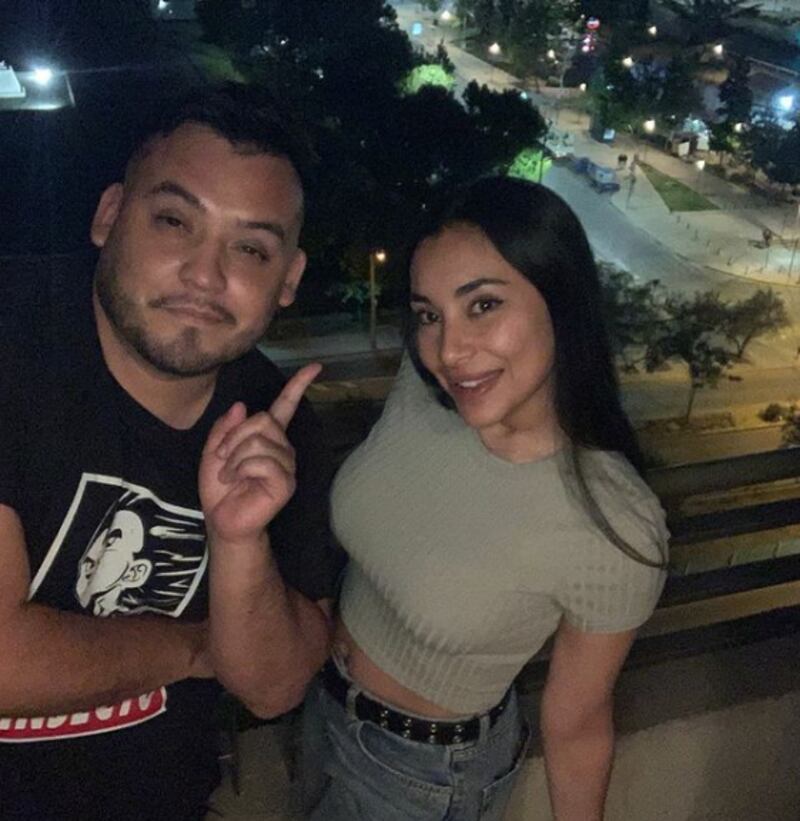 Cristián Jara "Hardcorito" y Natalia Rodríguez "Arenita"