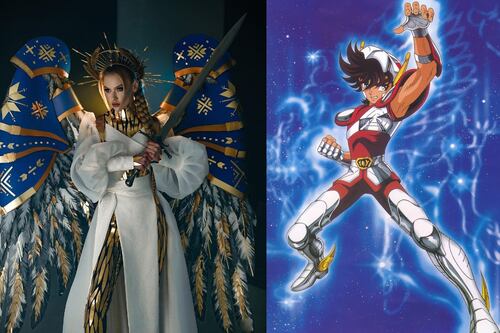 “Parece un Caballero del Zodiaco”: burlas al traje de Miss Ucrania en el reinado