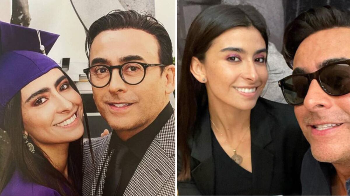 Adal Ramones y su hija