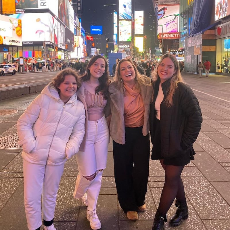 Úrsula Strenge y su familia