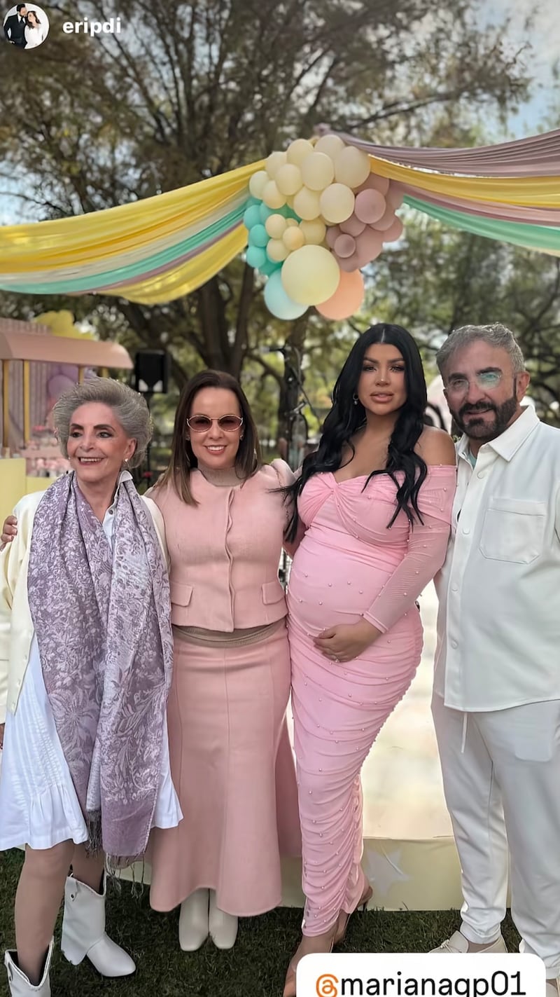El look de Doña Cuquita en el baby shower de su nieta