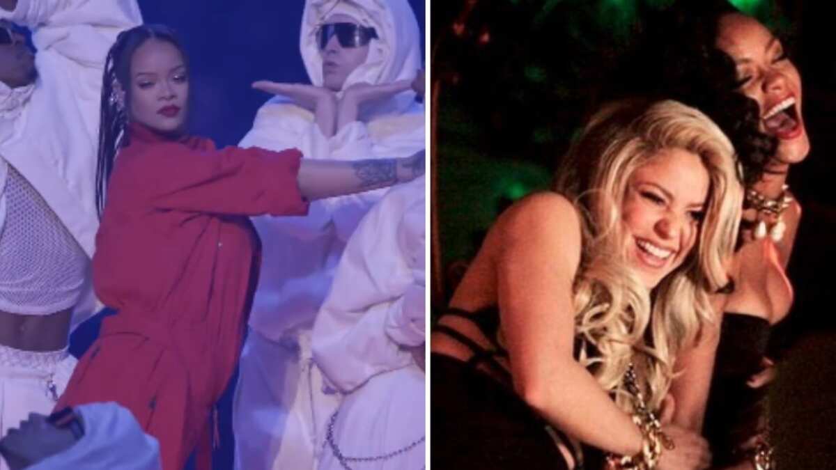 El detalle que unió a Rihanna y Shakira en el Medio Tiempo del Super Bowl